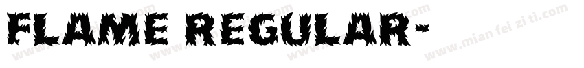 flame regular字体转换